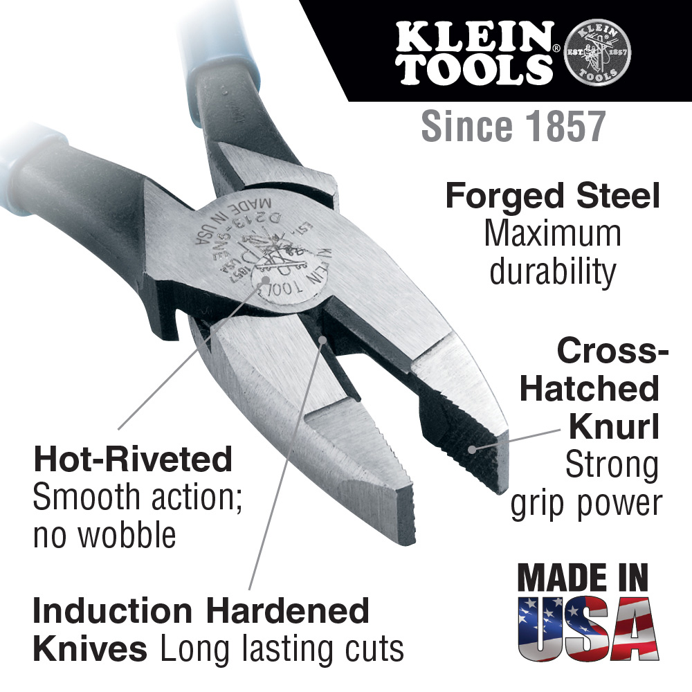 Klein Tools High-Leverage Side-Cutters from Columbia Safety